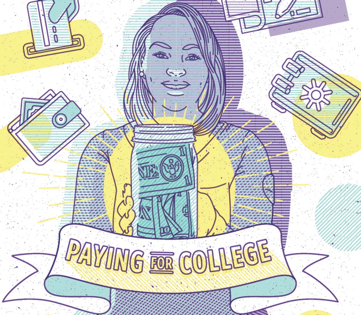 Paying for College illustration